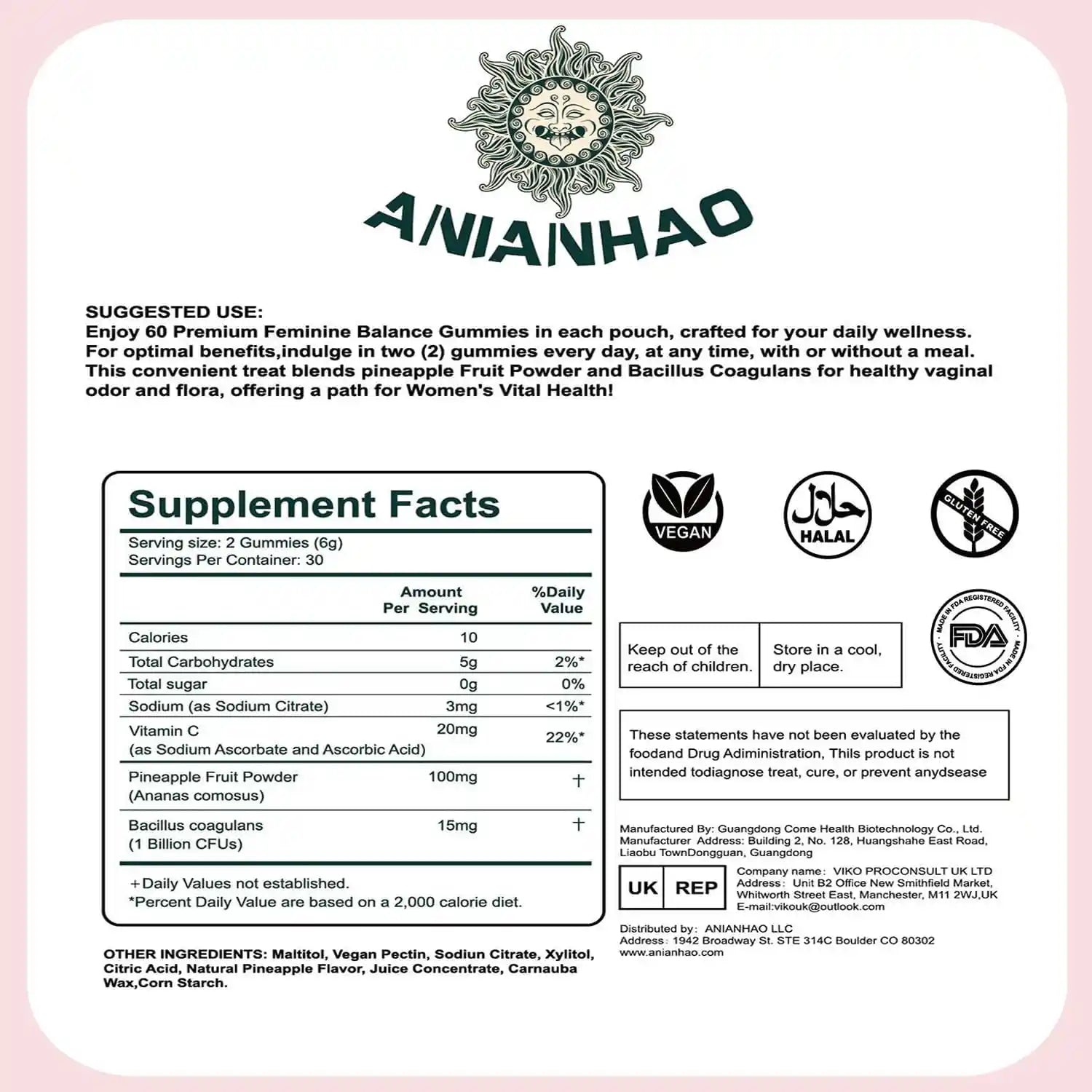Gummies Équilibre Féminin – Ananas 🇨🇮 - Imagem 2