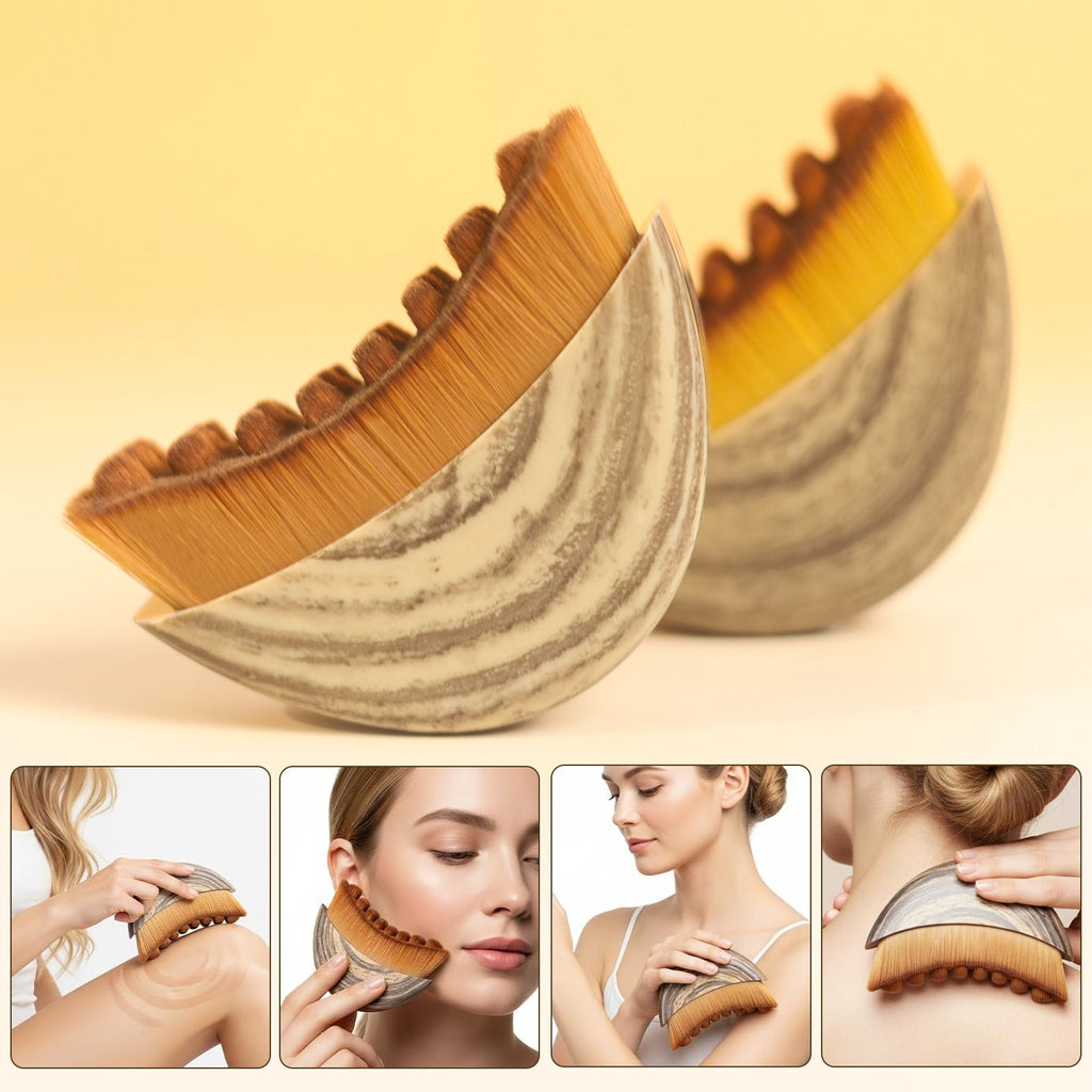 Brosse Drainante Pro - utilisation sur le visage