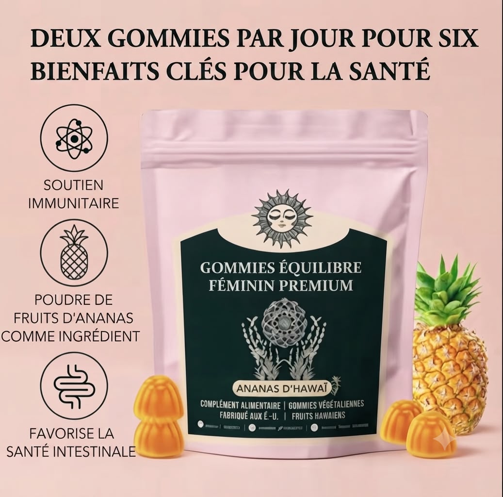 Gummies Équilibre Féminin – Ananas BJ