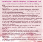 Instructions d'utilisation Perles Detox Yoni