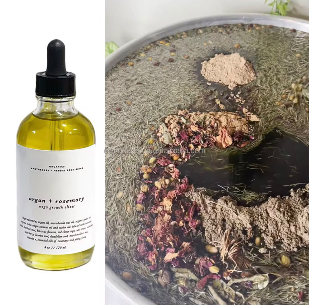 Coffret duo élixir capillaire argan romarin